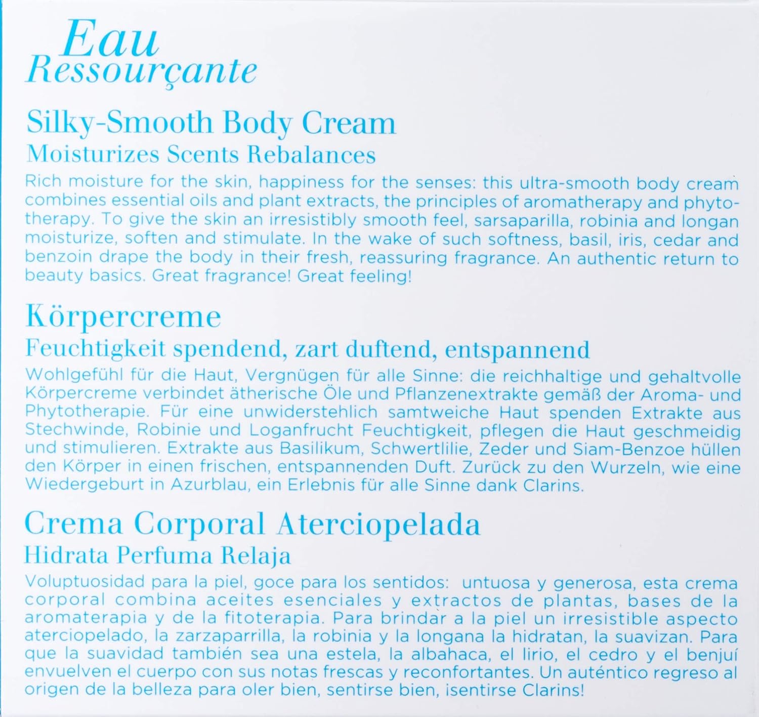 clarins silky smooth body cream