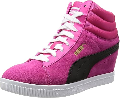 pink wedge trainers