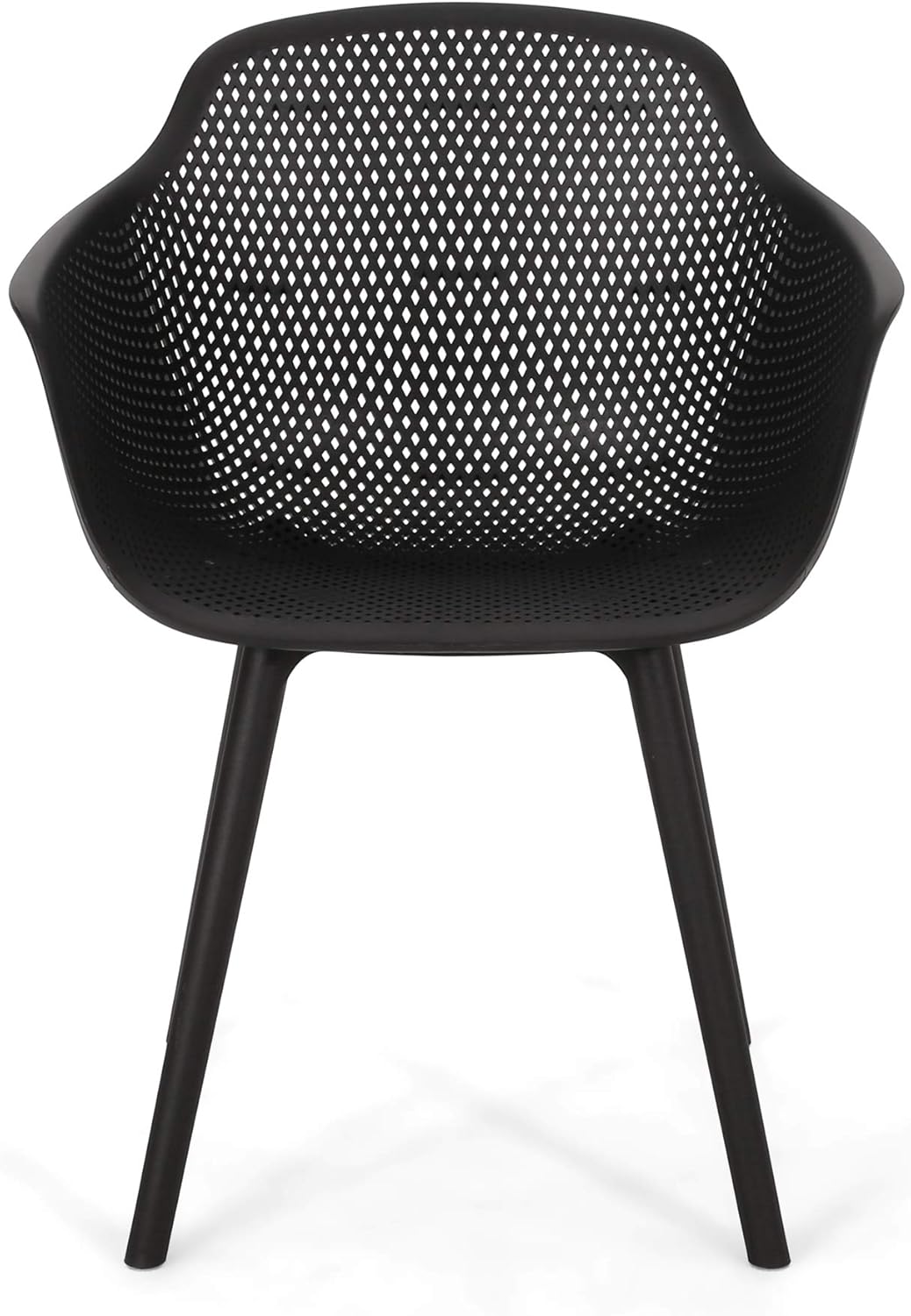 Christopher Knight Home 312466 Davina Outdoor Dining Chair (Set of 2), Black : Garden & Outdoor