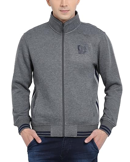 mock collar sweatshirt