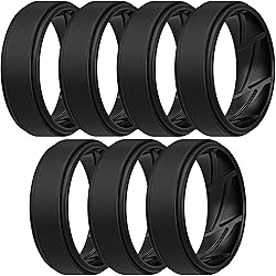 ThunderFit Silicone Wedding Rings for Men