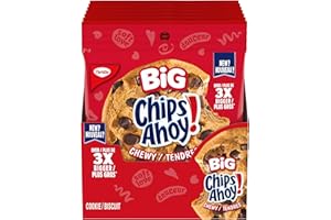 CHIPS AHOY! Big Chewy Chocolate Chip Cookies, 71g (Pack of 7, 1 Cookie Per Pack)