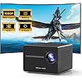 HAPPRUN Projector, [Electric Focus] Mini Projector, 1080P Support Portable Bluetooth Projector With Speaker, 200" Support Outdoor Movie Projector Compatible With Smartphone/HDMI/USB/AV/Fire Stick/PS5