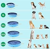 Yaheetech PVC Foldable Dog Pool Extra Large 160x30cm Blue Portable view 5