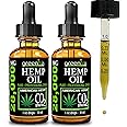 GreenIVe Hemp Drops 28,000mg Organically Grown Pure Hemp Oil Drops Vegan Omegas Natural Potent Results (2 Pack)