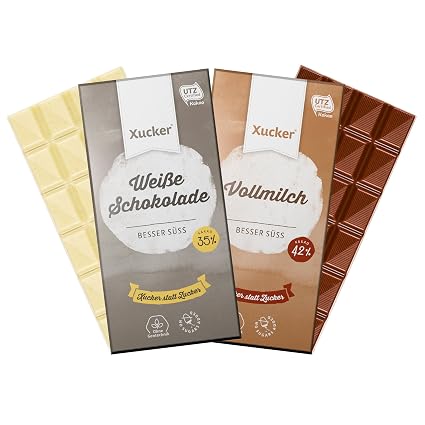 Xucker Schokoladenkombi 2 X 100 G Xylit Schokoladen Tafeln 1x