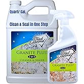 Black Diamond Stoneworks GRANITE PLUS! 2 in 1 Cleaner & Sealer for Granite, Marble, Travertine, Limestone, Ready to Use! (1-Quart/1-Gallon)