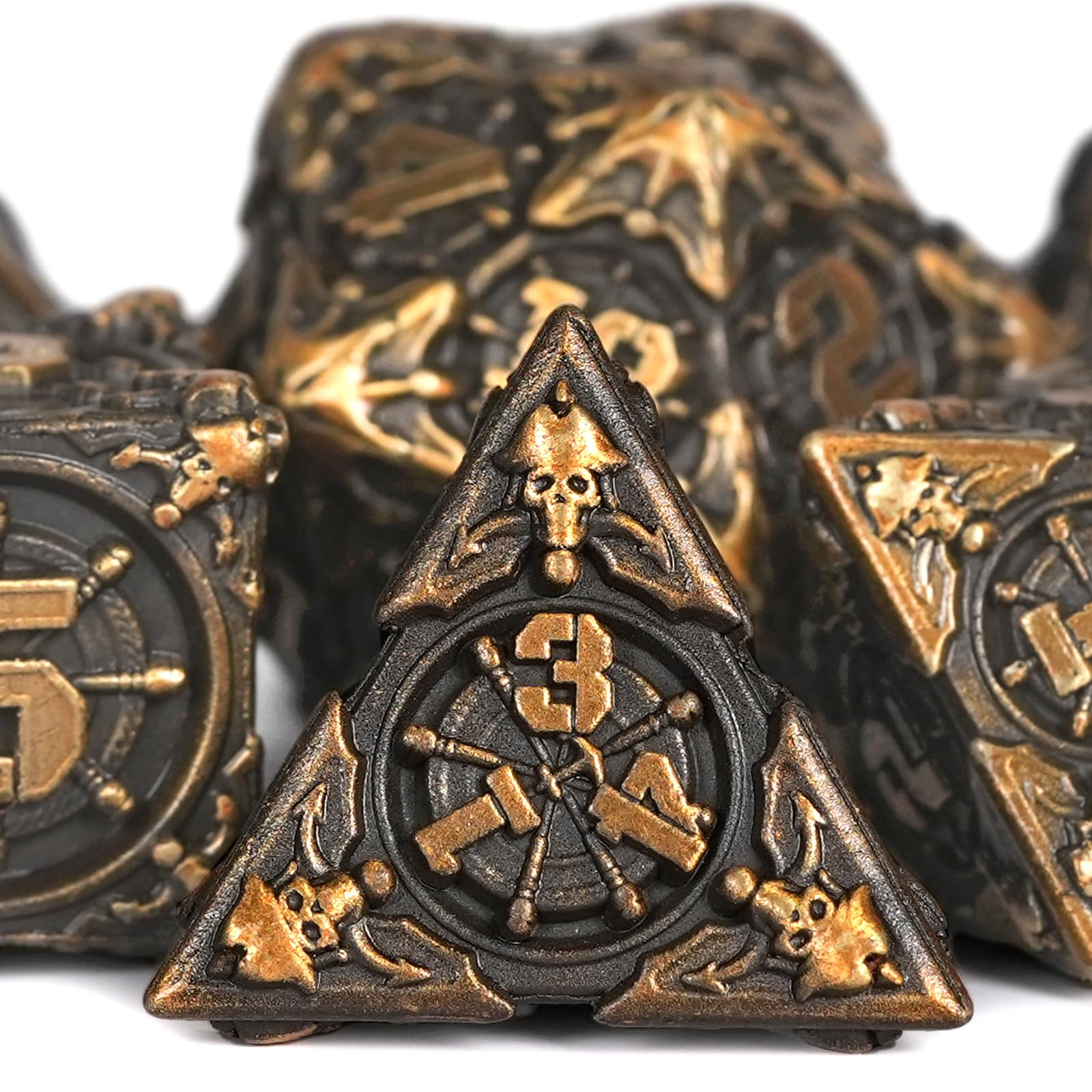 HKDZ Dnd Dice 7Pcs Set, Polyhedral Rpg D&d Role Playing Table Game Dungeons And Dragons Dice Mtg Pathfinder D&d Dice Set colorful — image 1