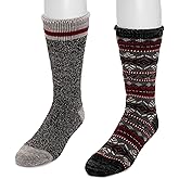 MUK LUKS mens 2 Pk Heat Retainer Socks