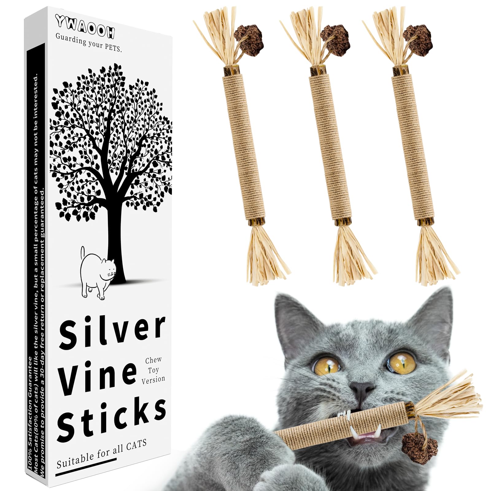 thumbnail image 2 of Buy Inralimot 1 Pack Silvervine Cat Toy, Silvervine Sticks Cat Toys For 2 of 11