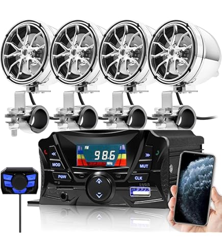 Bluetooth　audio Amazon.com: XYC UTV,ATV, Anti-Theft Bluetooth Motor Remote