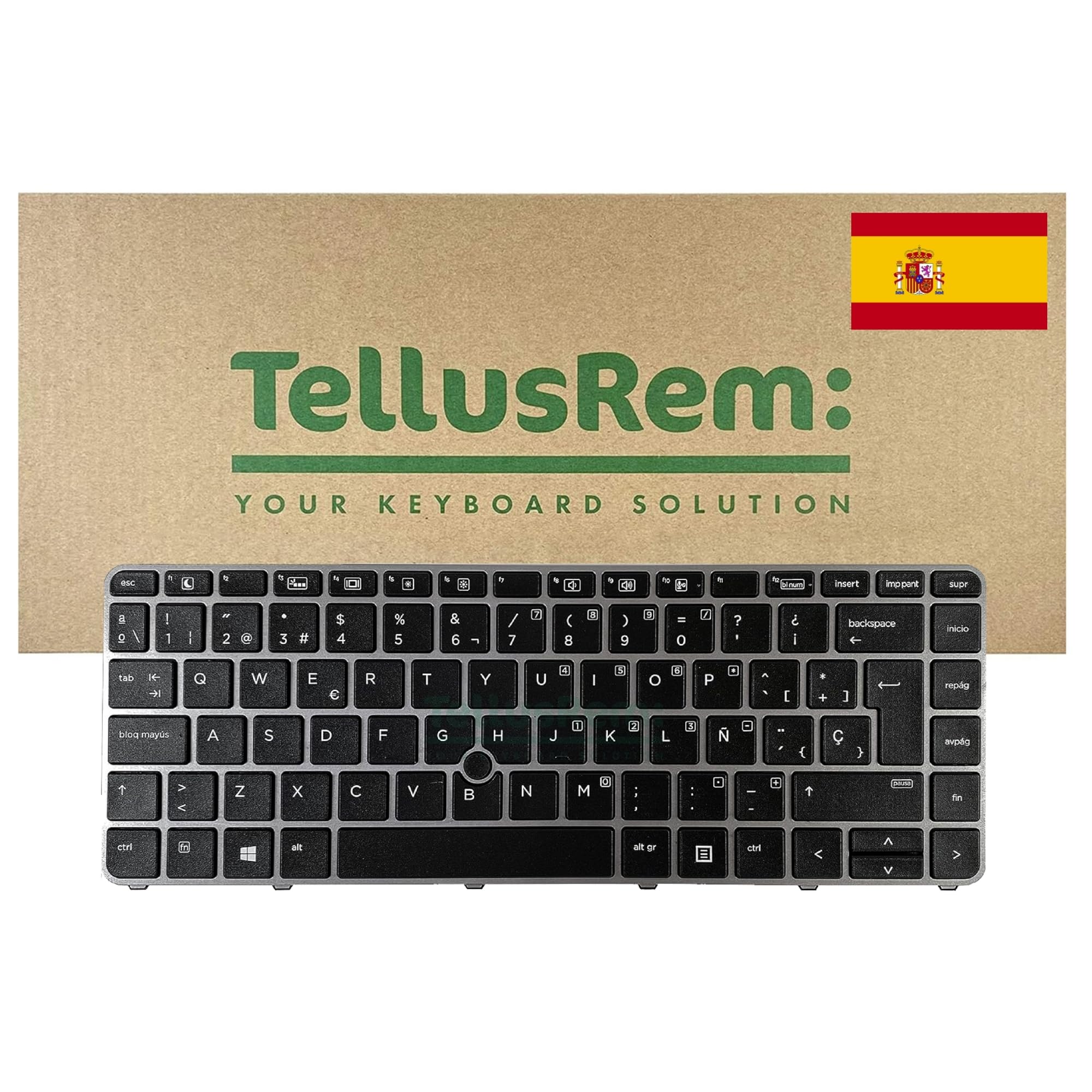 replacement Spanish backlit keyboard for HP 840 G3, 745 G3, 840 G4, 745 G4