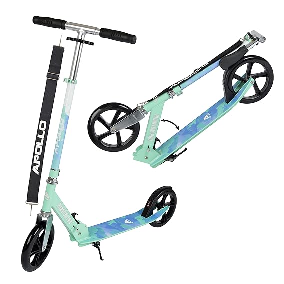 Apollo XXL Wheel Scooter - Phantom Pro City Scooter, Klappbarer City-Roller, höhenverstellbar, Tret-Roller für Erwachsene und