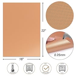 UBeesize 2 Pack Nonstick Copper Grilling Mats for
