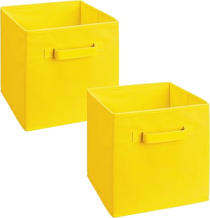 Closetmaid 18711 Cubeicals Fabric Drawer Yellow 2 Pack Amazon