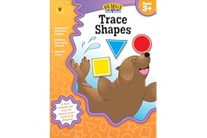 Carson Dellosa Big Skills for Little Hands Trace Shapes Preschool Workbook, Tracing Books for Kids Ages 3-5 With Color Recognition Toddler Learning Activities