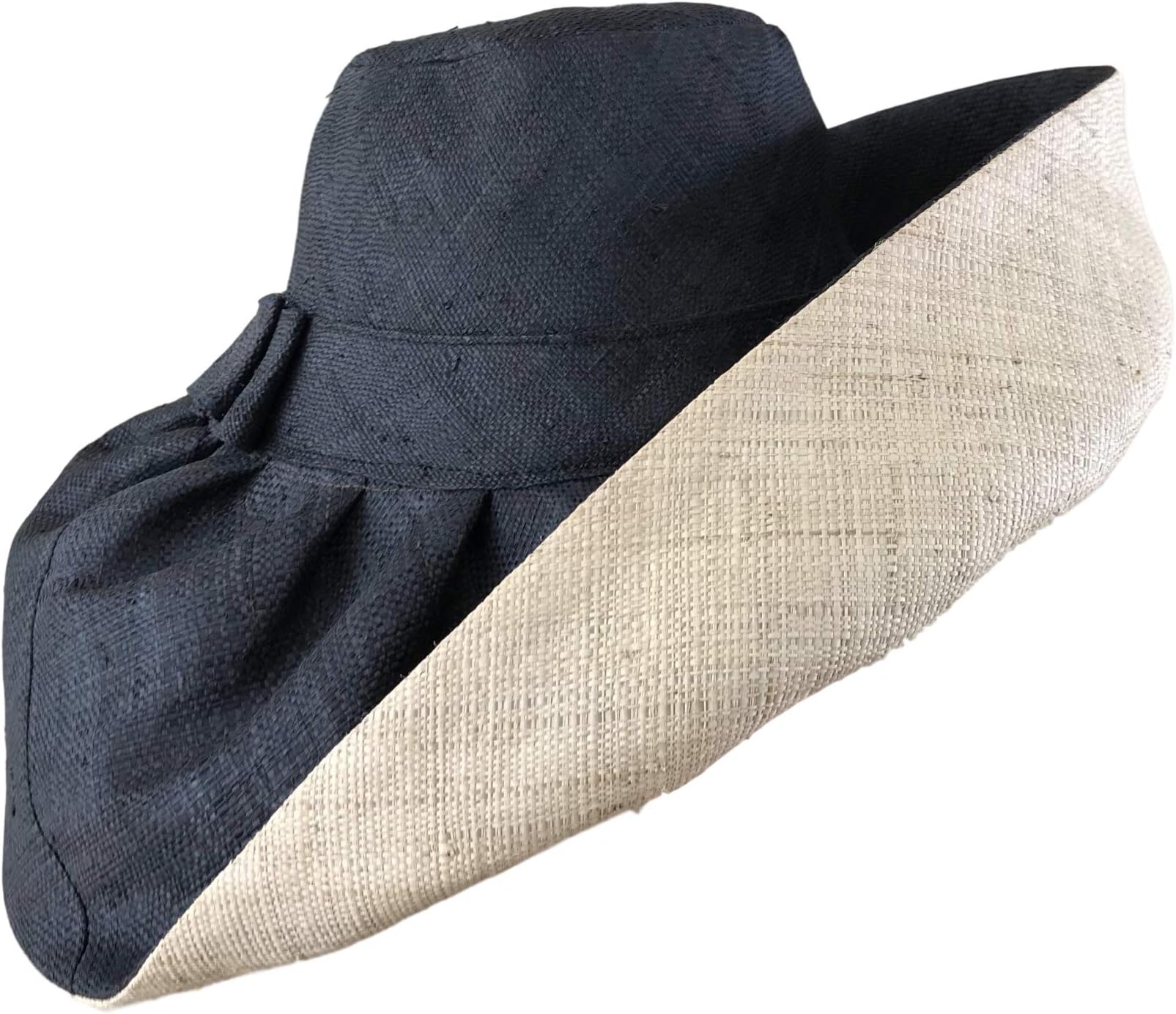 Goal 2020 Madagascar Raffia Wide Brim Sun Hats: Natural, Black, Orange, Yellow