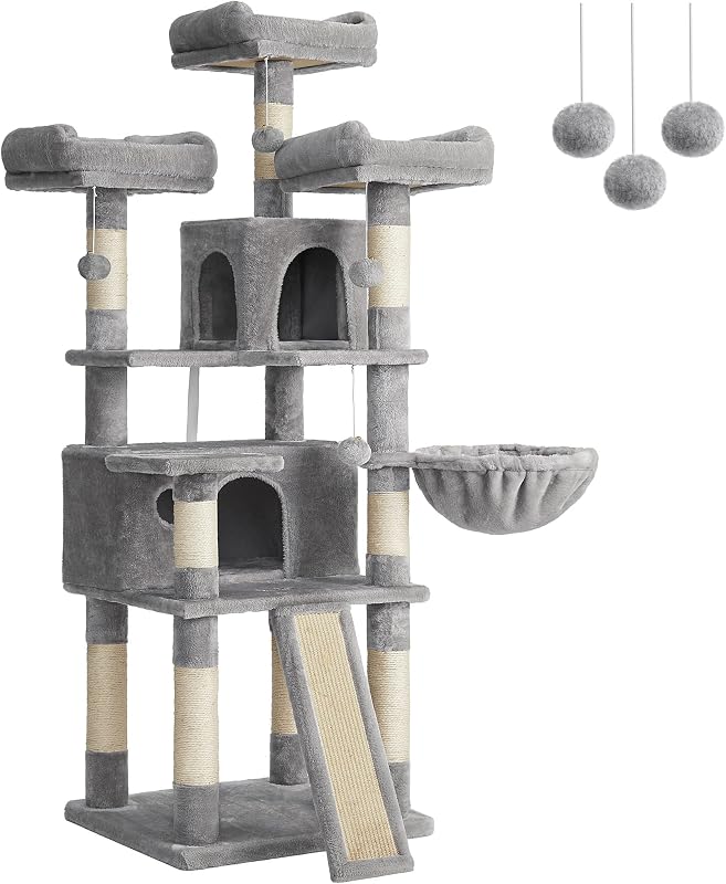 Arbre à Chat XXL, Tour de Jeux 162 cm