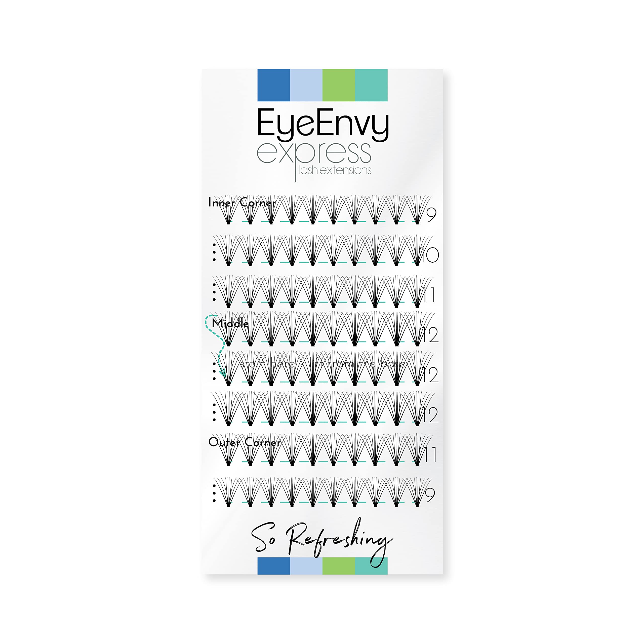 EyeEnvy Express Lash Extensions So Refreshing Faux Mink Individual Cluster Eyelashes (Mixed Length)