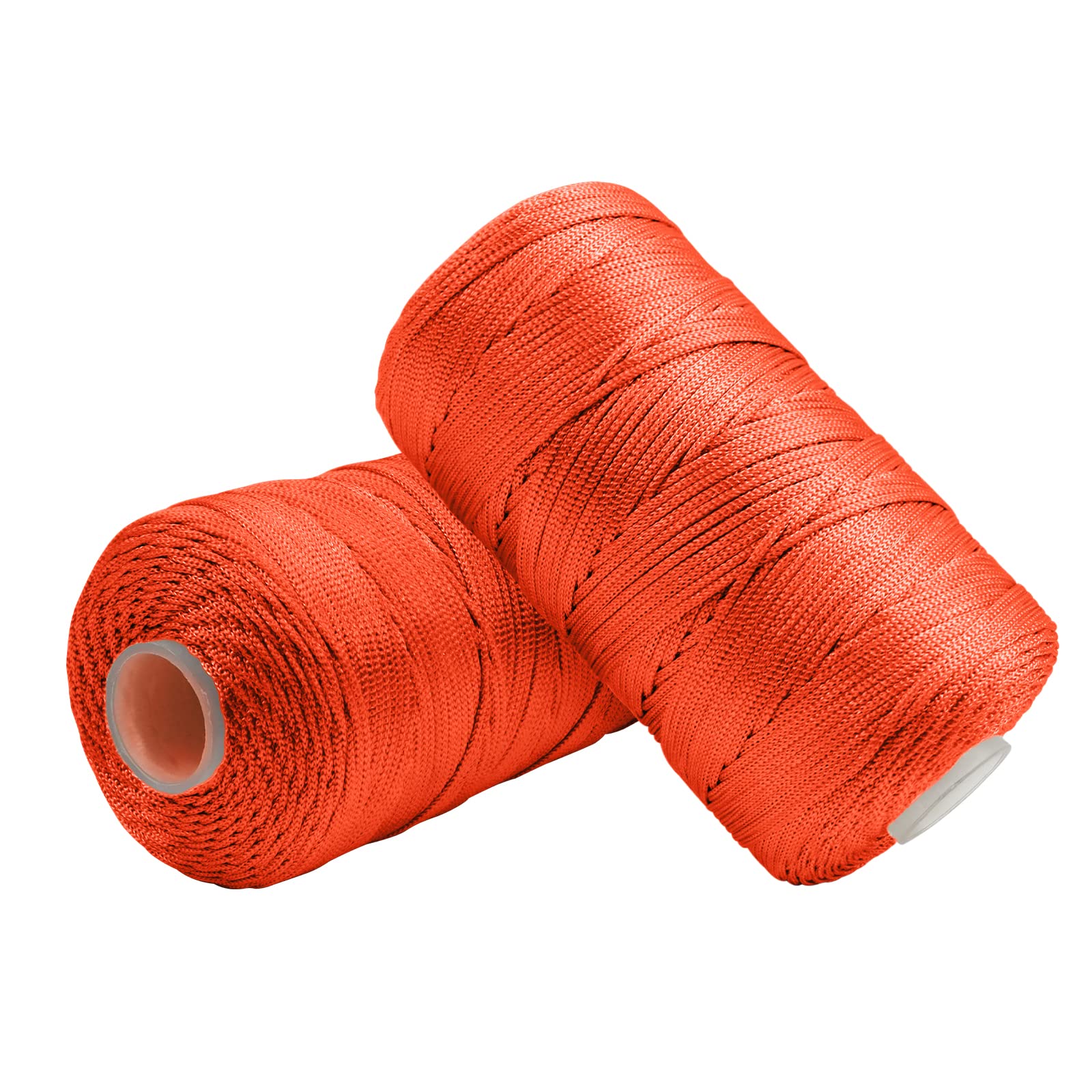 Uiopa Macrame Cord 1.5mm x 400m, Nylon Macrame Yarn for Crochet and Knitting, Orange Crochet Yarn for Wall Hangings, Dream Catchers, Jewelry Making, DIY Craft Project