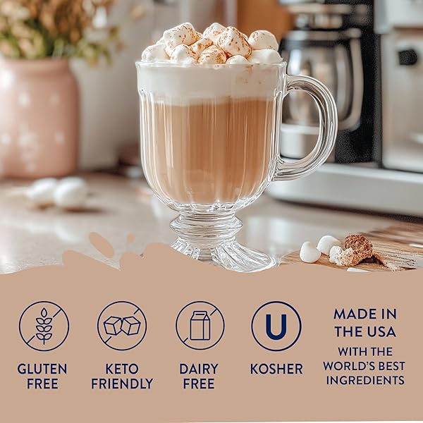 JORDAN’S SKINNY SYRUPS SUGAR FREE COFFEE SYRUP, TOASTED MARSHMALLOW FLAVOR DRINK MIX, ZERO CALORIE FLAVORING FOR CHAI LATTE, PROTEIN SHAKE, FOOD & MORE, GLUTEN FREE, KETO FRIENDLY, 25.4 FL OZ, 1 PACK