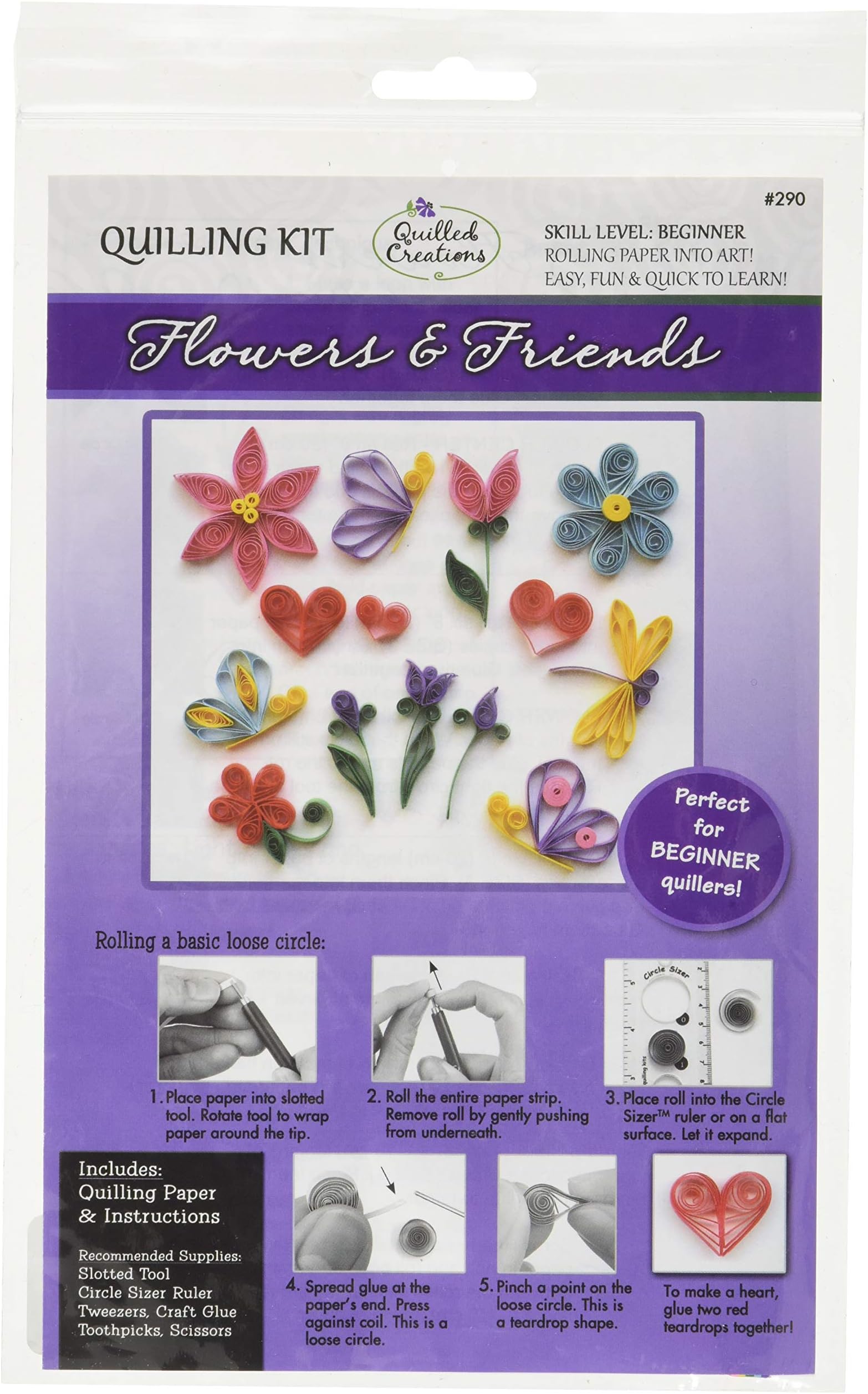 Quilling Kit-Flowers & Friends