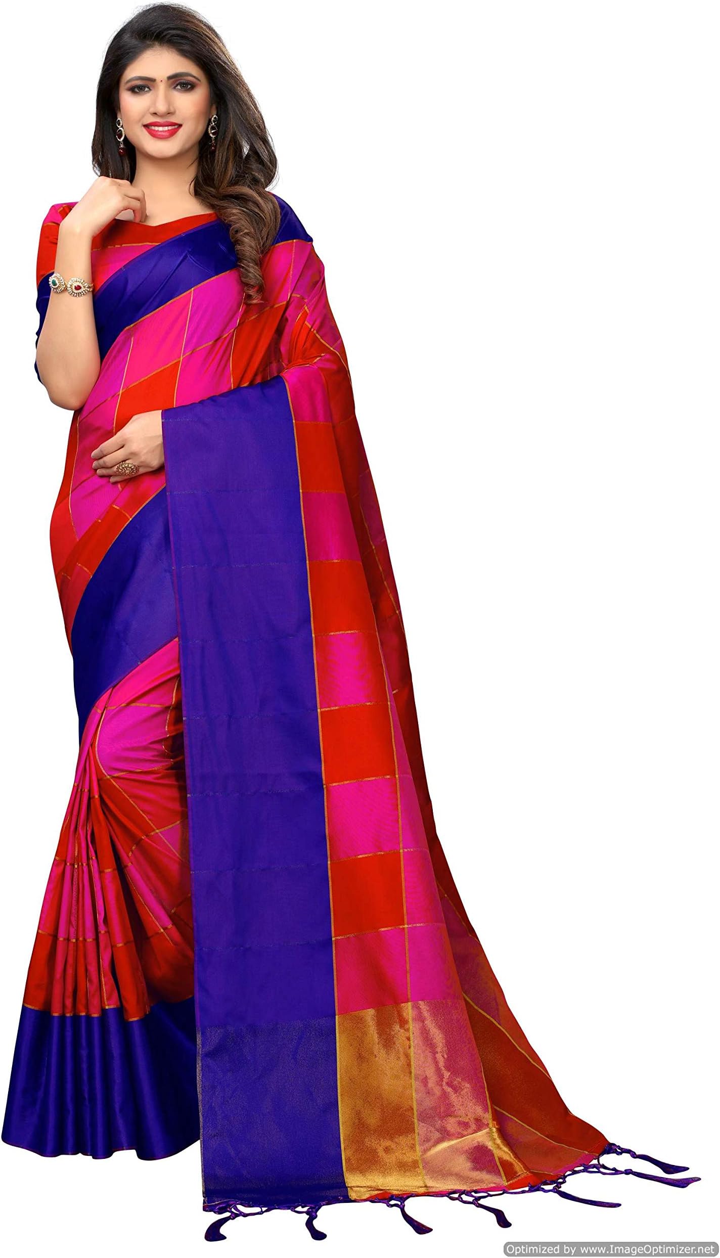 Hiral Designer Indian Women Multi Color Cotton Paper Silk & Heavy embroidery Work Party Wear Saree With Blouse piece Indian