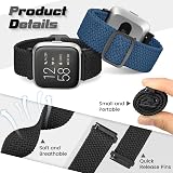 Bcuckood Braided Strap for Fitbit Versa 2 Versa Lite Versa SE 2-Pack view 3