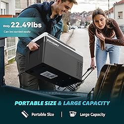 EUHOMY 12 Volt Refrigerator, 26QT(25L) Compressor