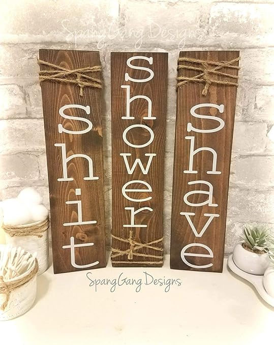 Amazon Com Celycasy Laundry Room Decor Rustic Bathroom Decor