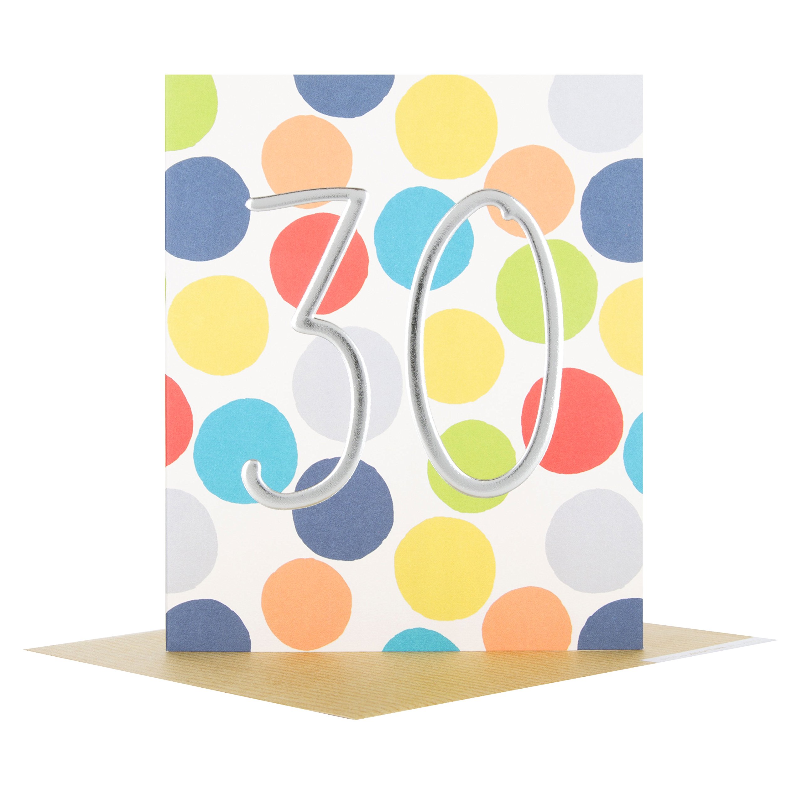 Hallmark 25508136 30th Birthday Studio Card "Blank" - Small