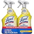 Lysol All Purpose Cleaner Spray, Disinfectant, Lemon, 32oz, 2 Pack | Multipurpose Cleaner, Sanitizer & Disinfectant Spray, De
