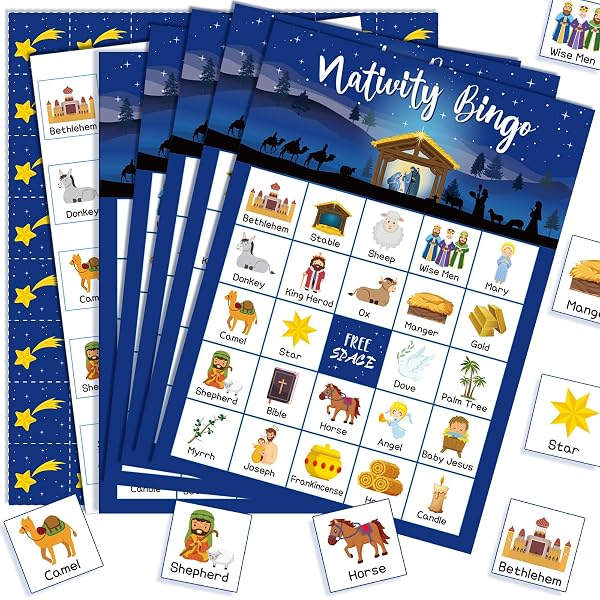 amazon-com-religious-christmas-bingo-game-for-christmas-nativity-bingo-cards-religious-party-game-xmas-party-decorations-supplies-24-players-toys-games