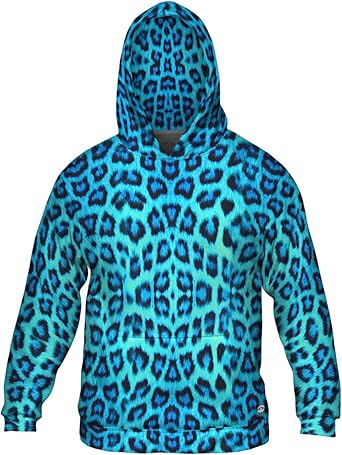 neon blue hoodie