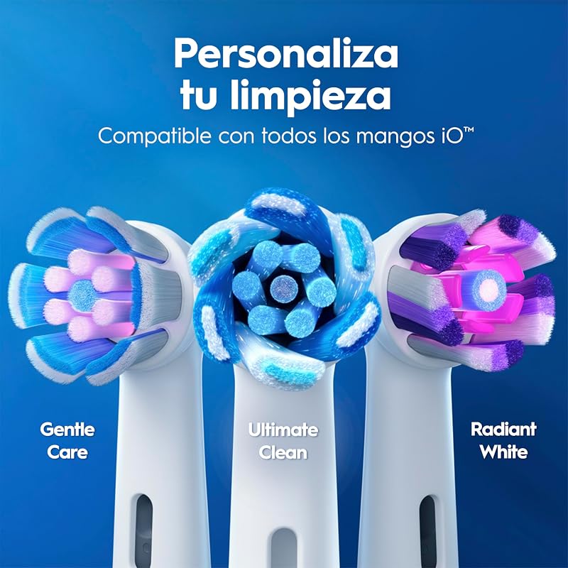 Oral-B iO 2 Forest Green escova de dentes elétrica, 1 cabeça, 1 estojo de viagem, 1 suporte de recarga, 3 modos de escovagem, sensor de pressão e temporizador, desenhado por Braun