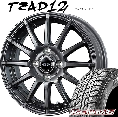 Amazon 数量限定販売 4本セット 14インチ 155 65r14 Good Year グッドイヤー Ice Navi 6 アイスナビ シックス 安全性と経済性を両立した高性能スタンダードモデル Tead 12 テッド トゥエルブ 14x4 5j 4h 100 45 人気アルミ 新品スタッドレスタイヤ