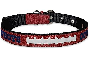 Pets First Tough Leather Pet Collar NFL Dallas Cowboys Premium Dog Collar, Limited Edition, Size Small. Best & Strongest Heavy-Duty Dog Collar!, Small (12-15"" Long & 0.75"" Wide) (DAL-3081-SM)