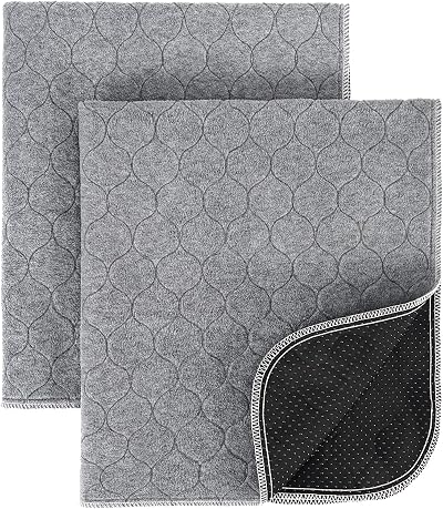 ULIGOTA 2 Pack Washable Dog Pee Pads 60x45cm Reusable Absorbent