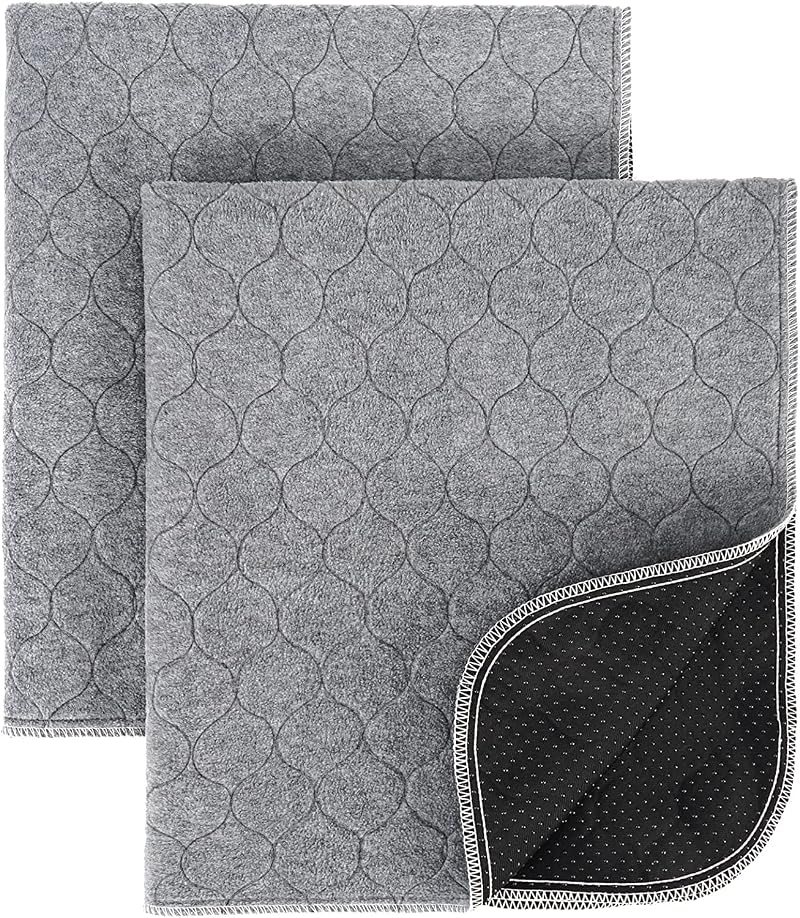 ULIGOTA 2 Pack Washable Dog Pee Pads 60x45cm Reusable Absorbent
