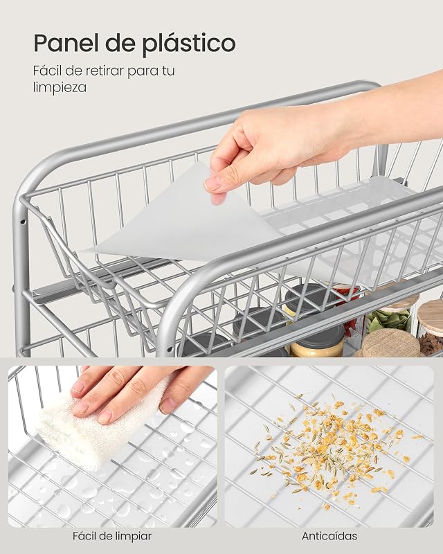 Organizador de Cocina, 2 Niveles Extraíbles para Armario