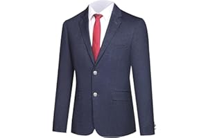 GLUVISTAVES Men's Sport Coats & Blazers Knit Blazer Men Stretch Sport Coats for Men Suits Classic Fit Mens Blazer
