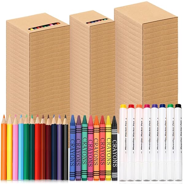 WEEKGRAT 90 PACKS SCHOOL ART SET KID CRAYONS...