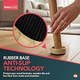 SOL 8 Pack Rubber Base Castor Cups Furniture Floor Protectors view 5