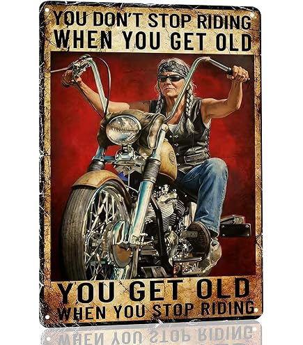 Amazon.com: Harley-Davidson Embossed Tin Sign, Vintage 1970s Racer
