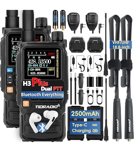 Amazon.com: TIDRADIO TD-H3 Ham Radio Handheld, Type C & Wireless