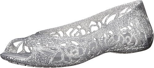 crocs silver glitter