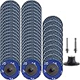 NYXCL 50Pcs 36 Grit Roll Lock Quick Change Discs Set,2 inch Zirconia Sanding Discs with 1/4" Holder,for Die Grinder Surface P