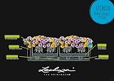 Lechuza Balconera Color 80 pastel green planter with irrigation system view 4