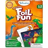 Skillmatics Foil Fun Dinosaurs, Foil Art Activity, Gift for Boys &amp; Girls | Travel Toys, Sticker Craft Kit, Fine Motor Skills, DIY Mess-Free Art, Screen-Free, Gifts for Kids Ages 4, 5, 6, 7, 8, 9