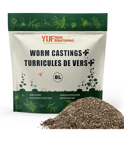 PureLife Premium Worm Castings - 5 Liter Organic Soil Amendment For Healthier Plants